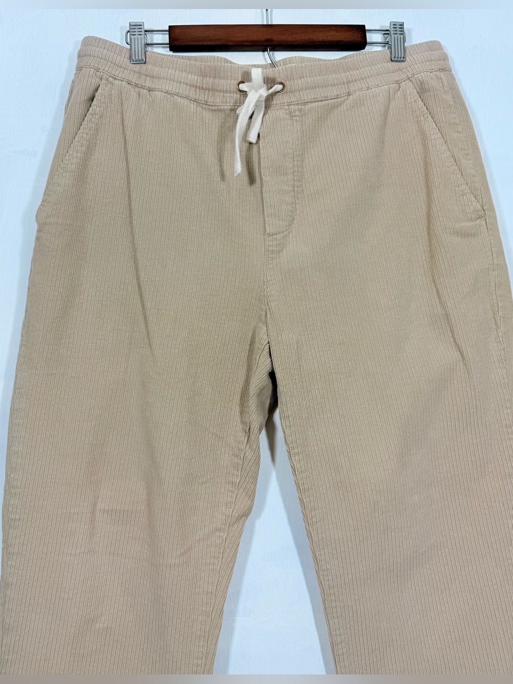 Marine Layer Men's Corduroy Drawstring Pants - Beige - Picture 2 of 13